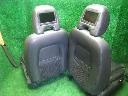 2007 volvo xc90 v8 oem leather bucket seats w/ factory installed video headrest