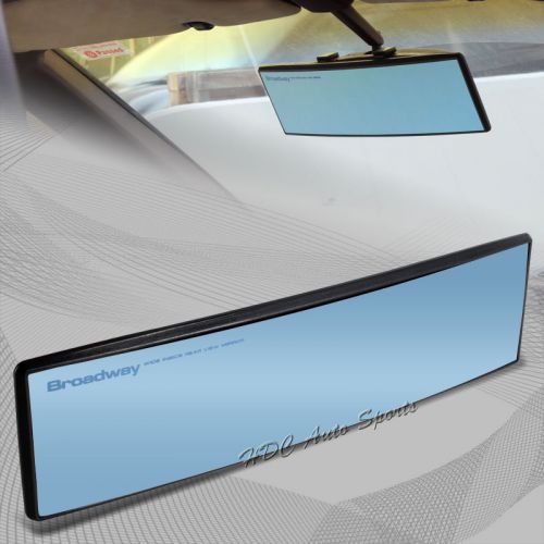 Broadway 270mm convex interior clip on rear view blue tint mirror universal 1