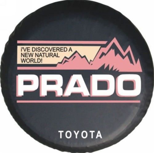 17inch spare tire cover for toyota prado logo heavy vinyl wheel tire cover hi-q