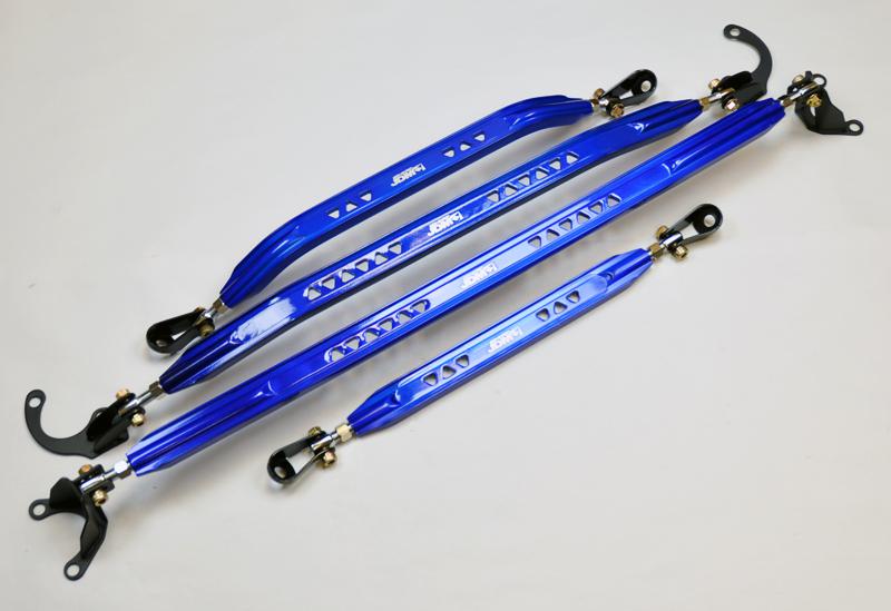 Sell Honda Civic Integra JDM Sport 4pc Strut Tie Bars Front Rear Upper