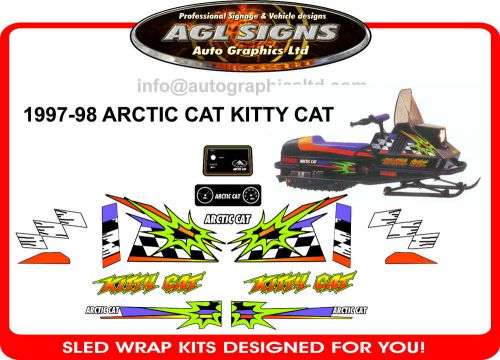 Kitty cat decal set, arctic cat, graphics, 1997-98