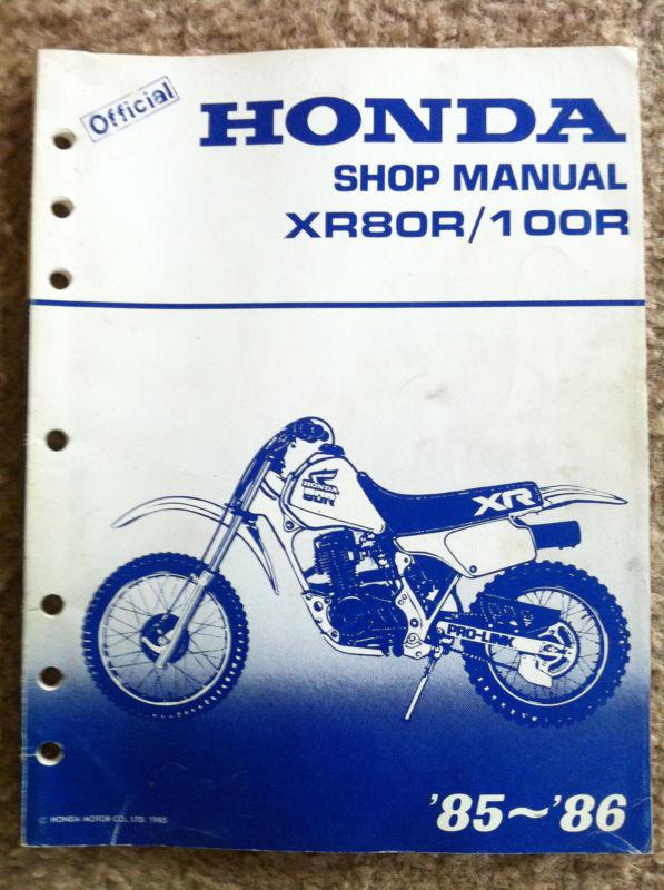 1985 Honda Cr80 Service Manual Pdf