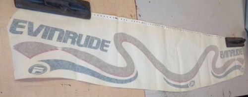 Evinrude decal red / green and gold 54 1/2&#034; x 8 1/4&#034; marine boat