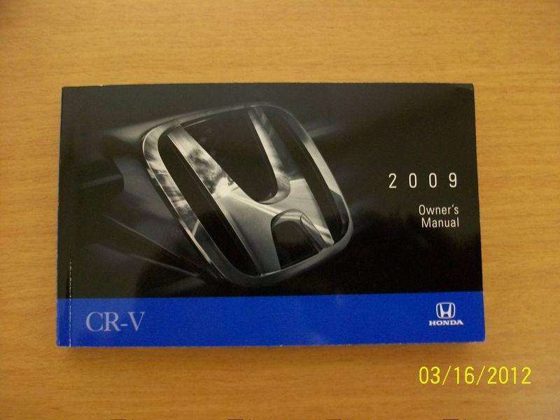 2009 honda cr-v owners manual 