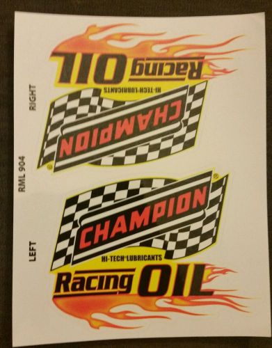 C champion lubricants racing decals stickers offroad atv drags diesel dirt nhra
