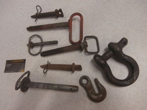 Trailer boat lawn mower tractor hook hitch pin pull set 8 piece good condition