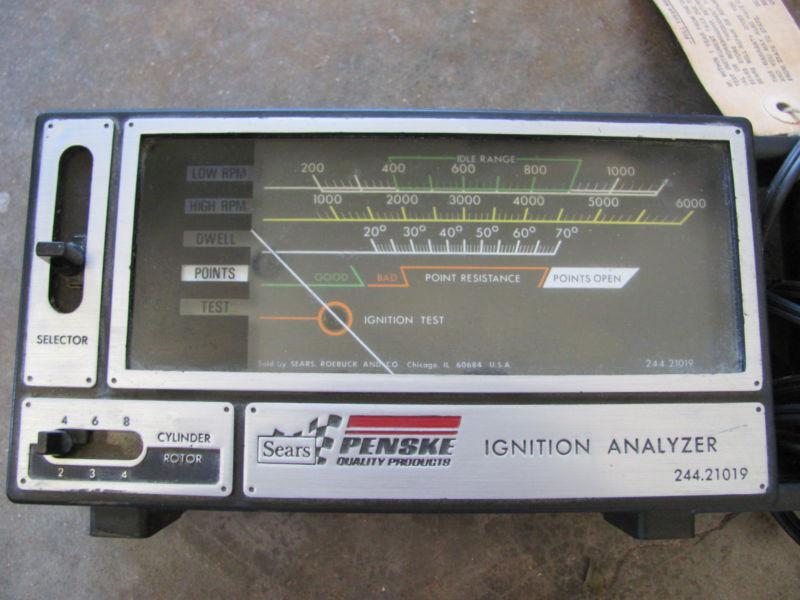 Sears penske model 244.21019 ignition analyzer
