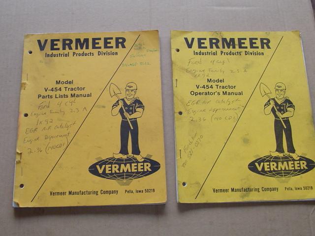 Sell VERMEER Model V-80 DOZER BLADE Instruction Manual & Parts List