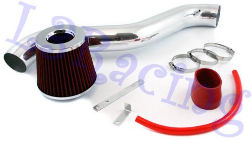 98-02 accord 2dr 4dr 2.2 l4 air intake kit+ red air filter
