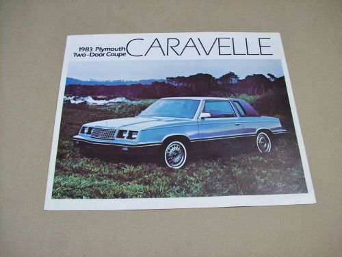Canadian 1983 plymouth  caravelle  sales brochure