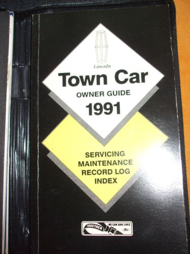 Lincoln town car owner guide 1991