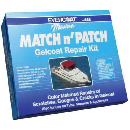 Evercoat marine match n&#039; patch gelcoat repair kit (model: 100668)