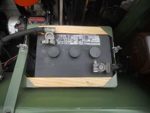 Willys cj-2a battery hold down frame adapters- fits willys with this system