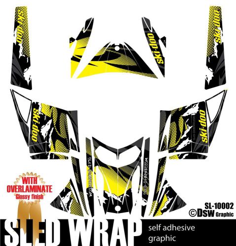 Wrap graphics kit decal stickers for ski-doo rev mxz snowmobile 03-07 sl10002