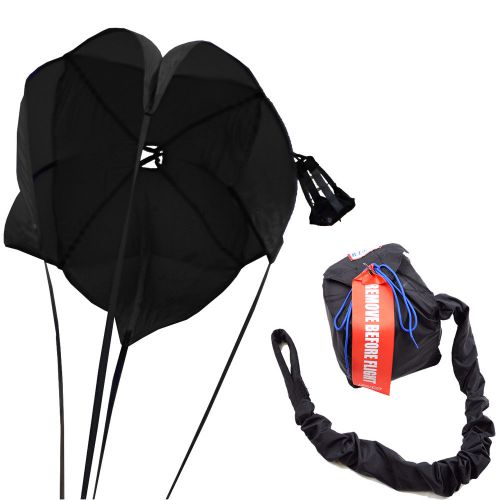 Rjs racing equipment drag parachute spring loaded black drag chute 7000101