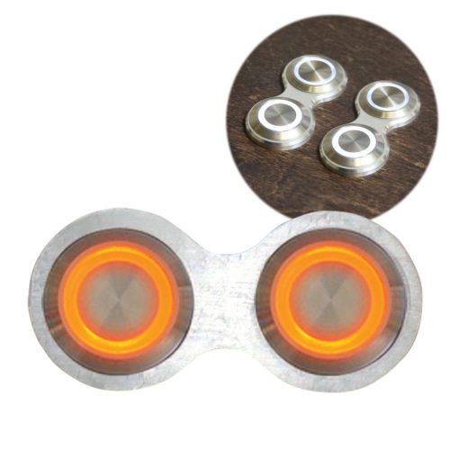 Retro billet stainless switch orange led -each gm/chevy wiring harness plug kit