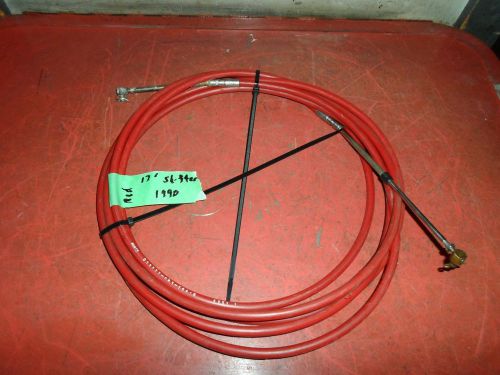 Volvo penta aq series throttle / shifter cable 17 foot  1990 shifter cable red