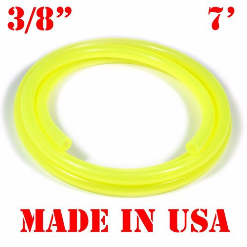 7 feet of neon yellow 3/8” (9.5mm) id fast flow fuel line for jetski/kart/cycle