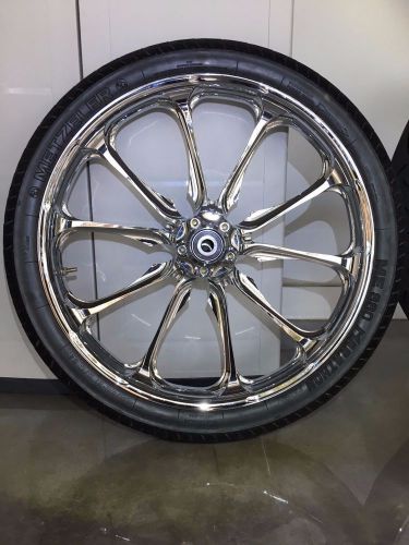 Performance machine / metzeler motorcycle set of wheels, tires and puling