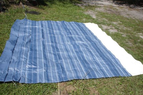 9&#039; rv camper bus awning fabric blue &amp; white looks great