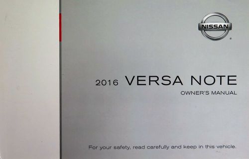 2016 nissan versa note owners manual guide book