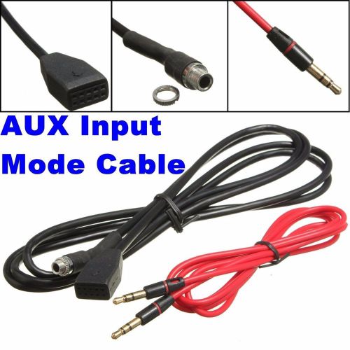 Car audio aux 3.5mm in input interface adapter mp3 music cable for bmw e46 new