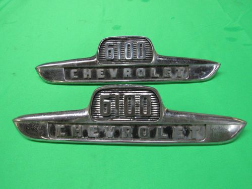 1954-58 chevy truck 6100 emblems