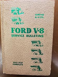 Ford v8 service bulletins 1932-1937 complete