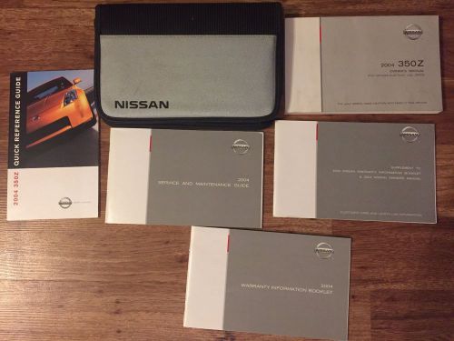 2004 nissan 350z owners manual 6 piece set with case oem  for cars after 04/03