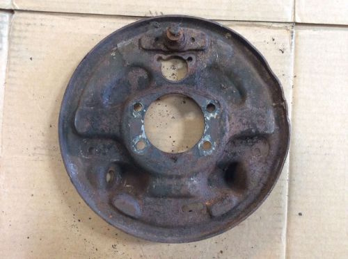 1964 1/2 1965 1966 ford mustang 6 cyl 4 lug left hand rear brake backing plate