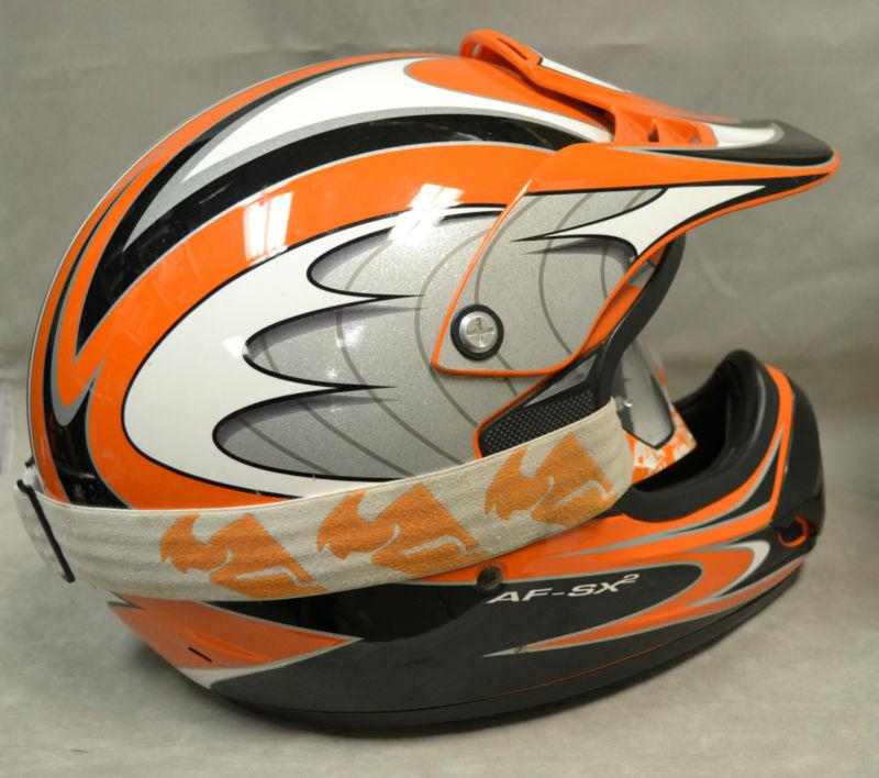 Purchase Fulmer Snell 2000 DOT Motorcycle Helmet Model AF-SX2 Size M with Goggles in Callahan 