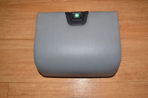 Bmw e38 rear seat first aid box tray gray leather storing partition 740il 750il