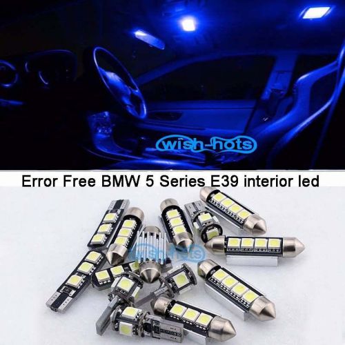 Find 24x Blue Led Interior Light Kit For Bmw 5 Series E39