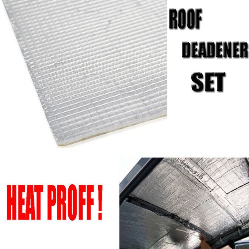 5pcs 82*50cm suv roof heatproof deadener noise deadening material mat insulation