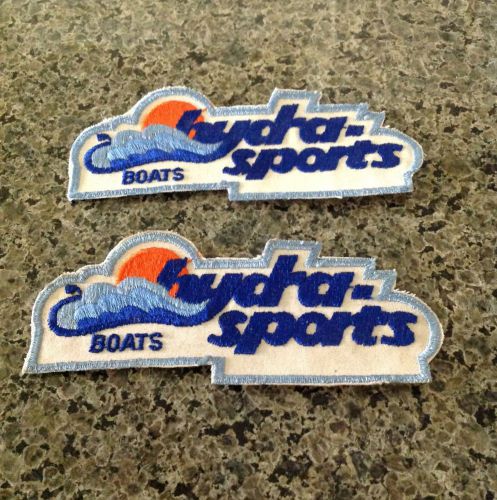 Hydra sports patche lot of 2 patches vintage boating boat fish