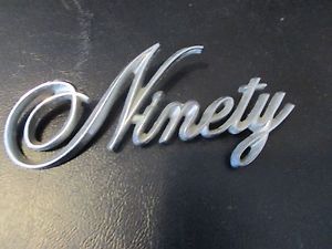 Oldsmobile ninety eight emblem script (ninety script only)