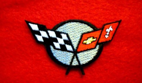 Corvette c5 c6  iron on embroidery patch - 2.3&#034; x 1.5&#034; auto car suv