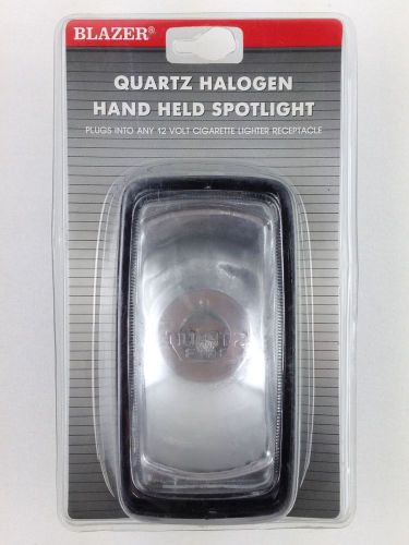 Quartz halogen hand held spotlight auto 12 volt cigarette lighter receptacle