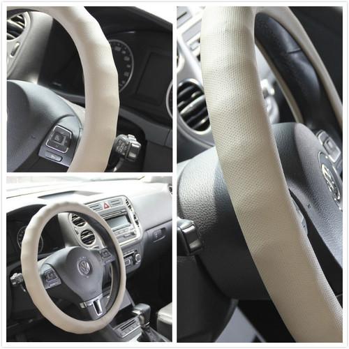 Slide style sand pvc leather cover steering wheel 58004b