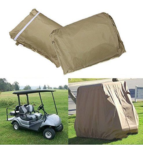 Golf cart coverges 4 person golf cart cover waterproof taupe golf cart st... new