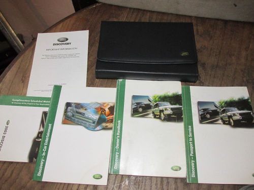 2003 land rover discovery owners manual set in case 03