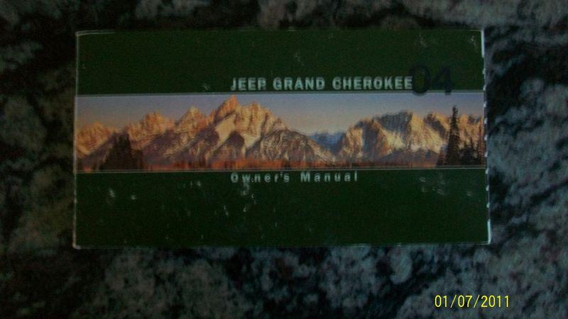 2004 jeep grand chrokee  owners manual 