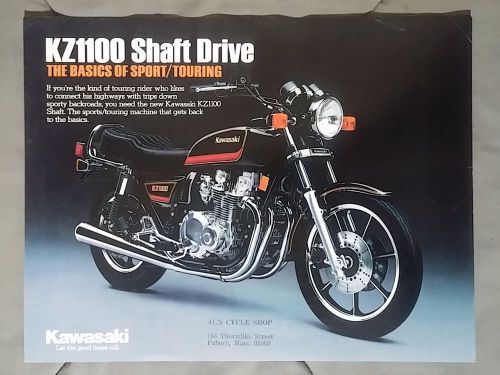 Sell 1983 KZ1100 SHAFT DRIVE NOS KAWASAKI BROCHURE SPEC SHEET RARE