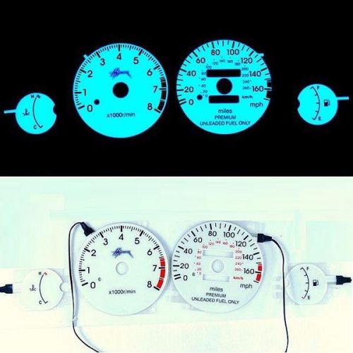 Sell El Glow Gauge Indiglo Dash White Face cluster Gauge FOR Eclipse