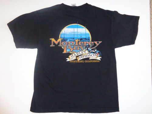 Monterey bay ca harley davidson tshirt large l tee shirt electra glide road king