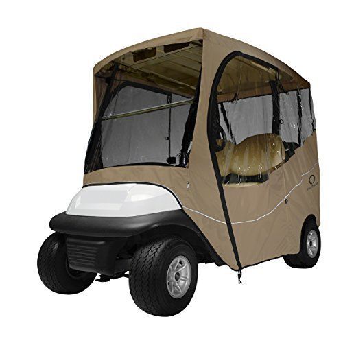 Classic accessories fairway golf cart travel enclosure, khaki, short roof