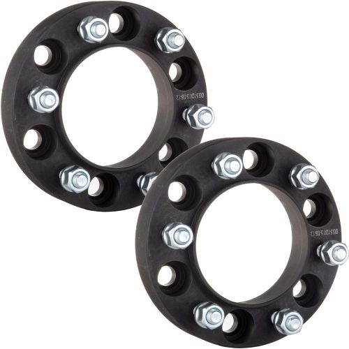 2 pc 1.25&#034; black hub centric wheel spacers for toyota tacoma tundra 4 runner