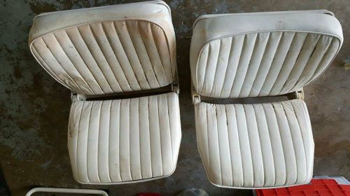 Original folding bucket seats for the omc 140 (johnson evinrude)