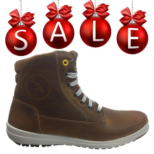January sale falco trek2 leather boots motorcycle shoes casual camel uk 11 eu45