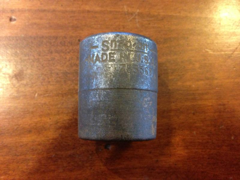 Vintage snap-on tools 1/2" drive shallow 13/16" sae 6pt impact socket p260